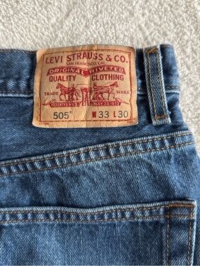 Levi's 505 Straight Leg Men's Jeans in Light Blue Denim